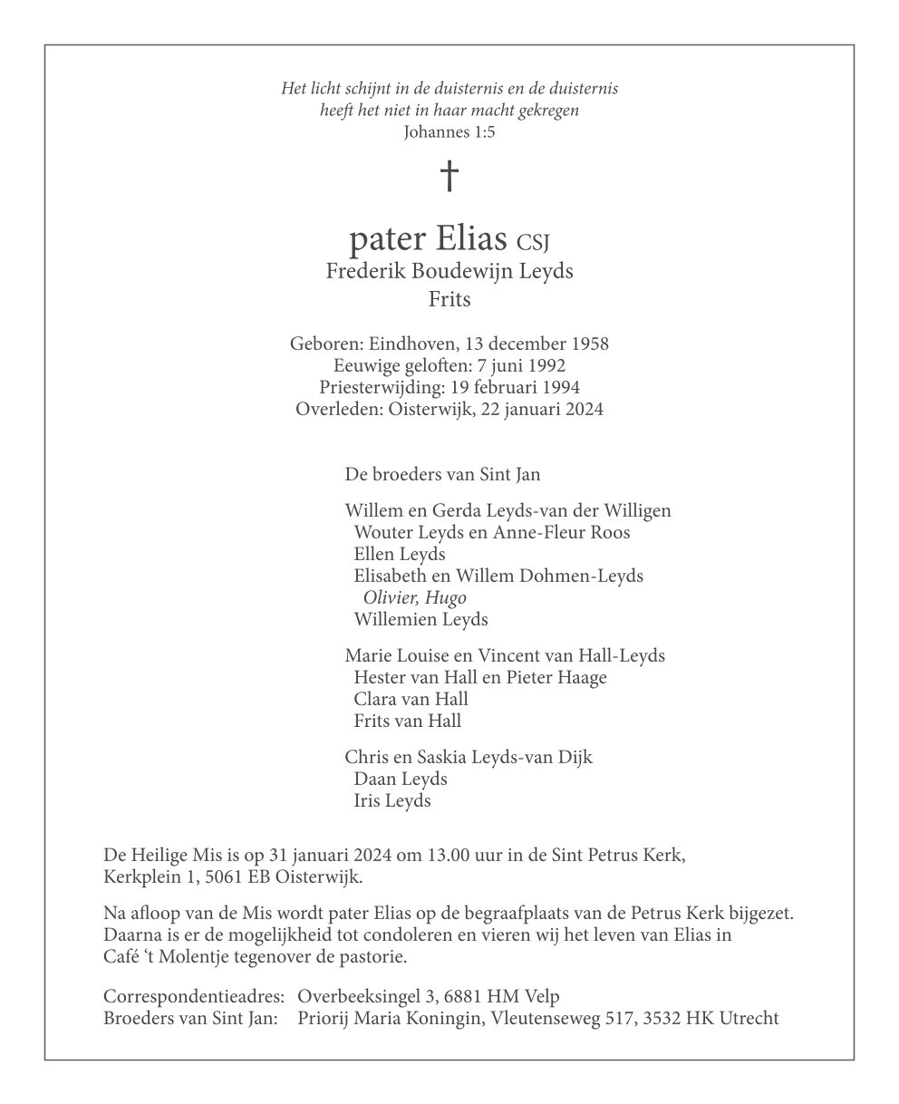 Rouwannonce Pater Elias Leyds1